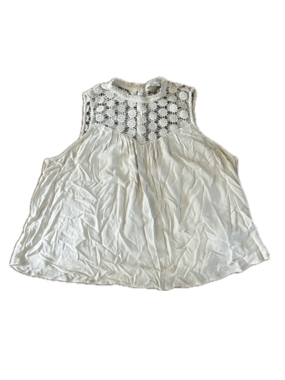 Forever 21 Cream Lace Top